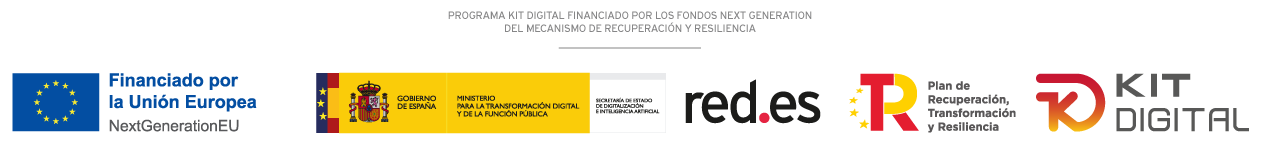 Kit Digital programme funded by the European Union – NextGenerationEU, Government of Spain, red.es and the Recovery, Transformation and Resilience Plan