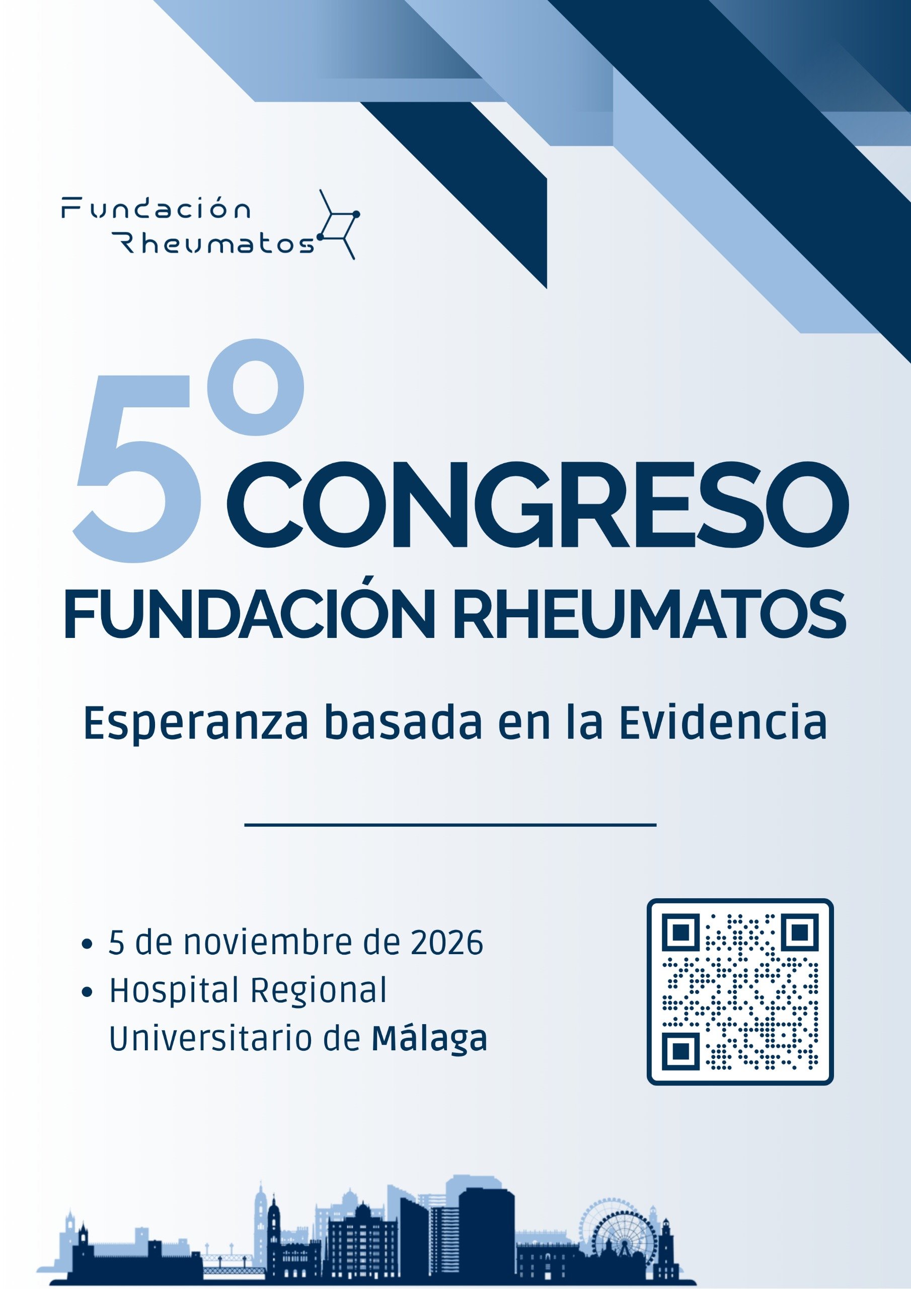 Cartel del V Congreso Fundación Rheumatos, 5 de noviembre de 2026, Málaga